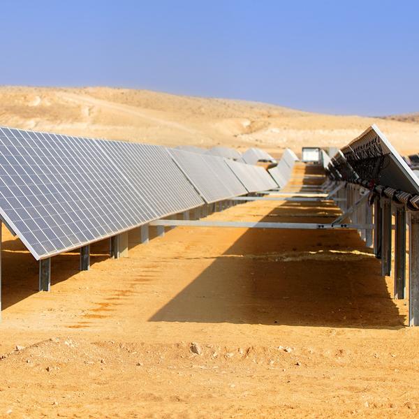 Solar Panels in the Desert